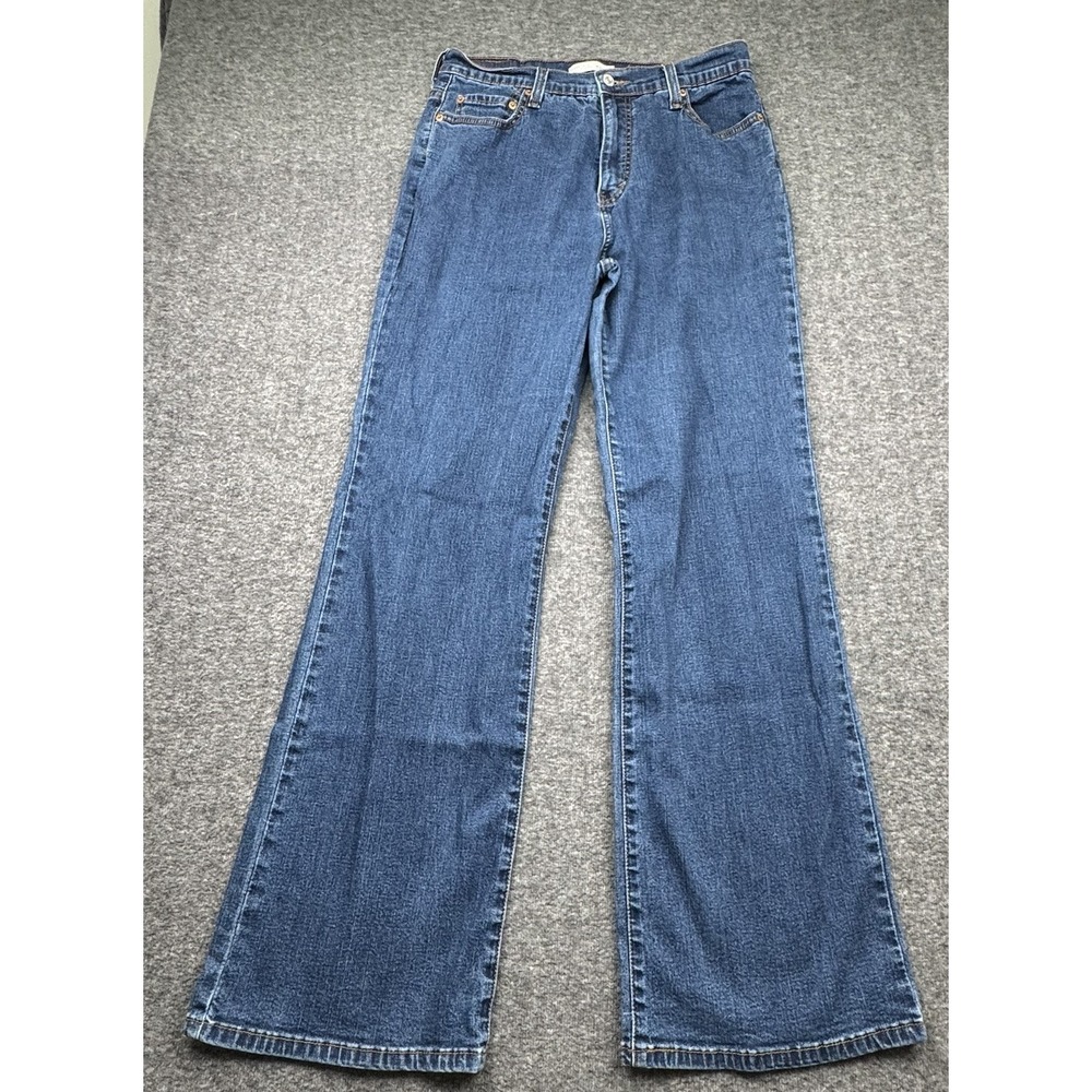 LEVI'S 512 Perfectly Slimming Bootcut Jeans Women's 12 Medium Blue Stretch Denim